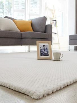 Рельефный кремовый ковер Bolan