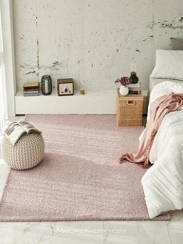 Розовый ковер с коротким ворсом Silex