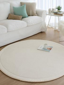 Круглый ковер R-Think, слоновая кость