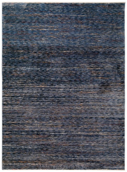 Сине-голубой ковер с коротким ворсом Палаццо