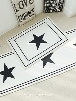 Набор ковриков с рисунком Star-K, белый