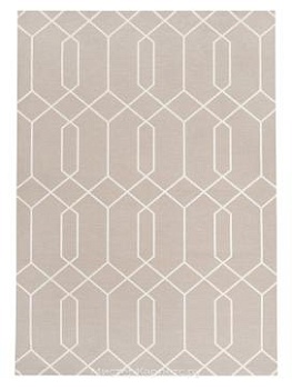 Безворсовый ковер с геометрическим рисунком Maroc Sand