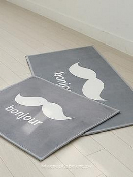 Набор ковриков с рисунком усы Jour