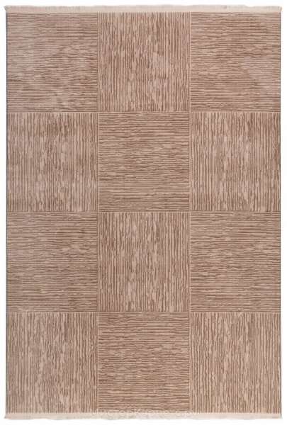 Современный коричнево-бежевый ковер Эмпайр