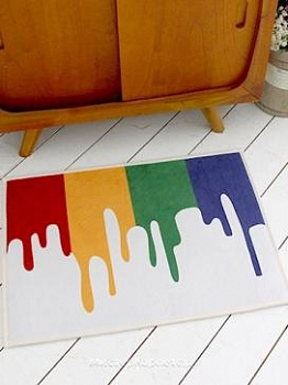 Разноцветный коврик Paint