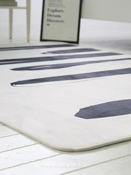 Серый ковер с абстрактным рисунком Tear