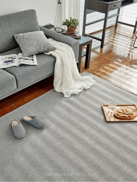 Однотонный ковер без ворса Hampton, серый