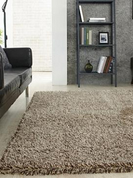 Коричневый ковер с длинным ворсом Baron