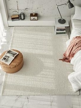 Кремовый ковер с коротким ворсом Silex