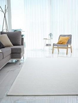 Однотонный ковер без ворса Spring, кремовый