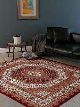 Красный ковер с коротким ворсом Vera