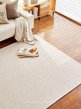 Водонепроницаемый ковер светло-бежевый без рисунка Oasis