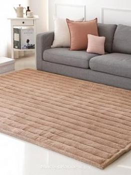 Коричневый рельефный ковер Winter