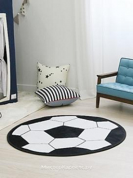 Круглый ковер Soccer, футбольный мяч