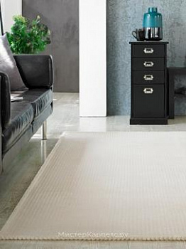 Бежевый рельефный ковер Flow