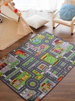 Детский ковер с дорогой для машинок 2 DTP