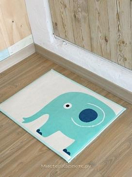 Голубой коврик со слоненком Elph