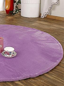 Круглый фиолетовый ковер с ворсом Chase-m