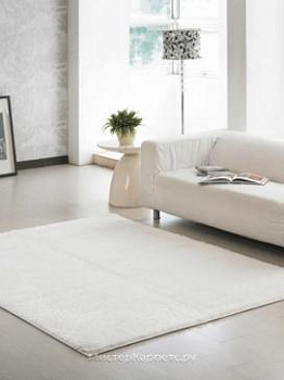 Белый ковер с длинным ворсом Touch