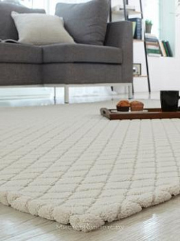 Рельефный ковер Dimond, бежевый