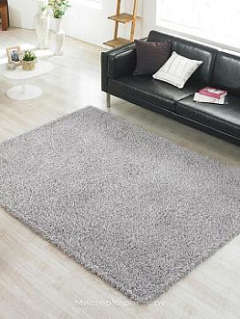 Серый ковер шегги с длинным ворсом Glam