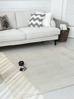 Бежевый ковер с коротким ворсом Split