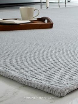 Однотонный ковер без ворса Spring, серый