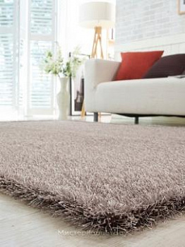 Коричневый хаки ковер с длинным ворсом Cliff