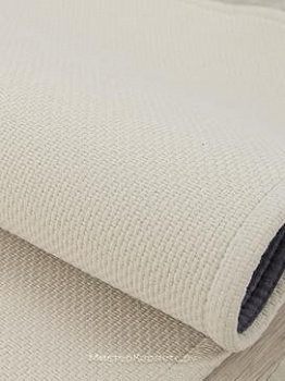 Безворсовый кремовый хлопковый ковер Cottage