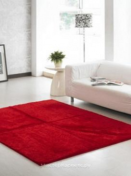 Красный ковер с большим ворсом Touch