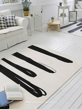 Бежевый абстрактный ковер Tear