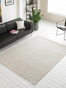 Хаки кремовый коротковорсный ковер Aztec