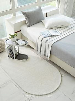 Овальный кремовый ковер с ворсом Century