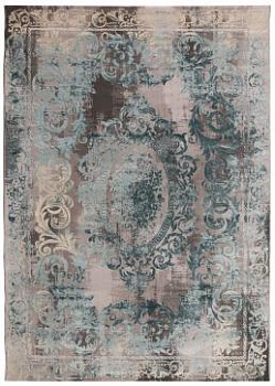 Кремово-голубой ковер со средним ворсом Renaissance