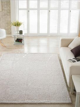 Бежевый ковер с длинным ворсом Tivolin