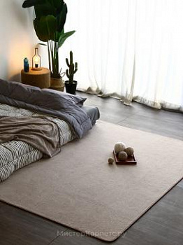 Коричневый однотонный ковер Candy