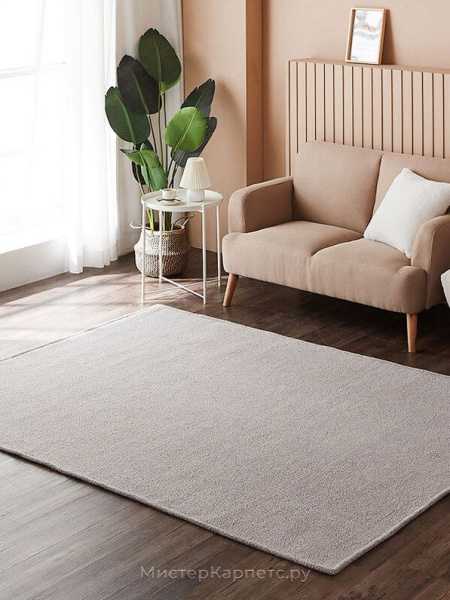 Коричневый ковер с коротким ворсом Sunday