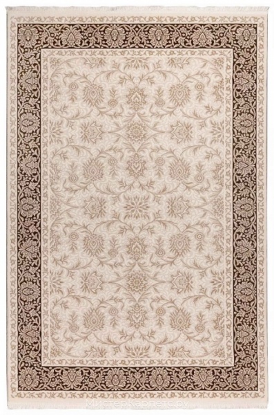 Коричнево-бежевый ковер со средним ворсом Эверест