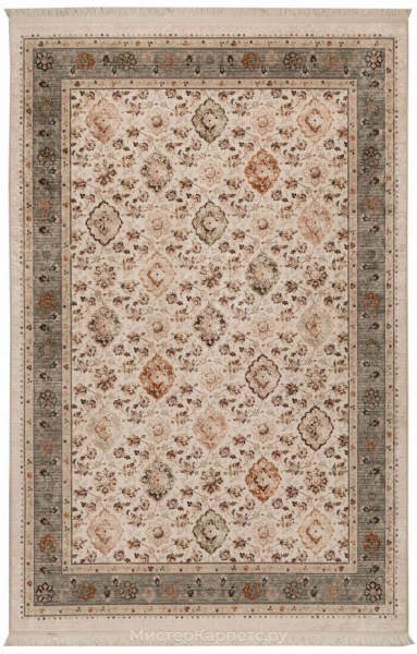 Коричнево-бежевый ковер без ворса Глория