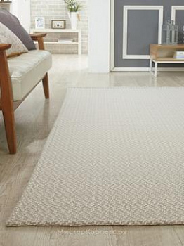 Бежевый безворсовый ковер Jacquard