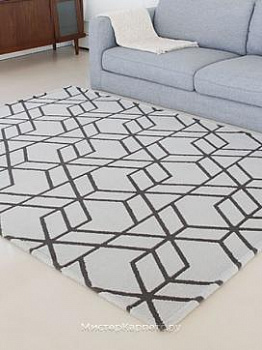 Серый ковер с абстрактным узором Frence