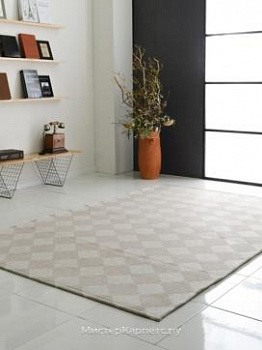 Бежевый безворсовый ковер Ivy