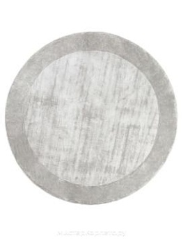 Круглый ковер ручной работы с ворсом Tere Light Gray
