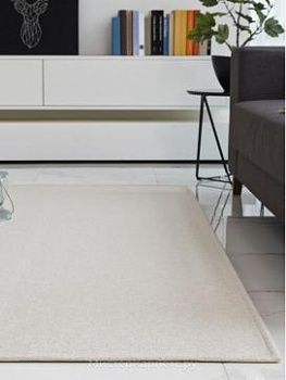 Ковер без ворса с сатиновым блеском Plrattan, кремовый беж