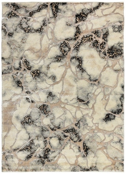 Серо-бежевый ковер со средним ворсом Олимпос