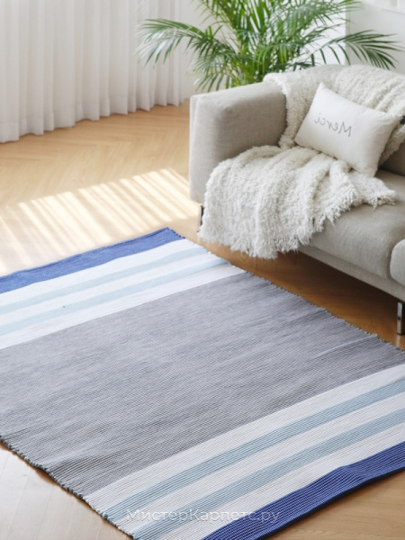 Ковер ручной работы в полоску Sky