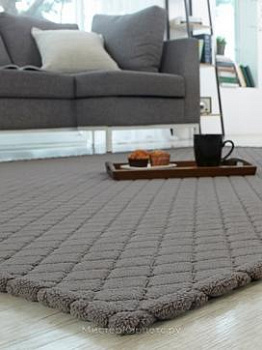 Рельефный ковер Dimond, темно-серый