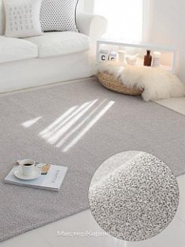 Коричневый ворсистый ковер SdR