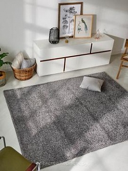 Пурпурно-серый ковер с длинным ворсом Comtesa