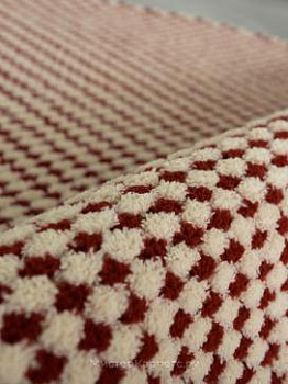 Круглый красный ковер Gera